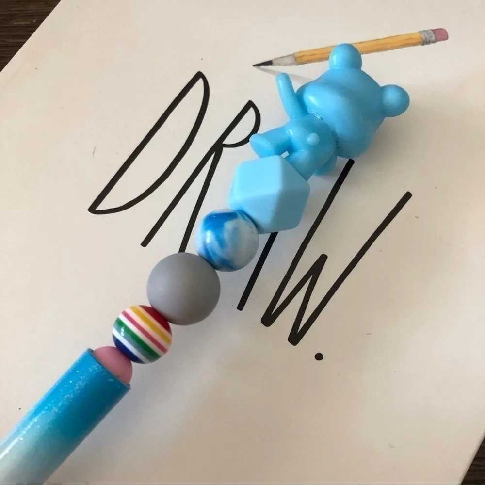 The Care Bears: Goodnight Bear handmade beaded pen